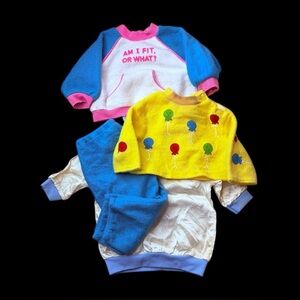 Playmates Cricket Doll 80s Vintage Workout Schooltime White Satin Jacket Lot